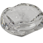 Kristalunie Maastricht - Max Verboeket - Transparant Dubbelwandige Vaas - 1960´s thumbnail 9