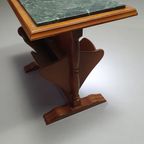 Magazine Holder With Green Marble Top 1960's. thumbnail 4