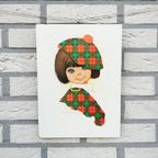 Vintage Wandbordje 'Schots Meisje' thumbnail 2