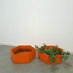 Oranje Kunststof Bloembak Plantenbak thumbnail 11