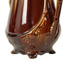 Franse Art Nouveau Majolica Vazen Orchies L’herminè Declercq 27cm thumbnail 7