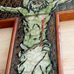 Gvp Gebroeders Van Paridon Opaline Glas Kruis In Oud Natuur Kleuren thumbnail 10
