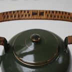 Groen Emaille Theepot/ Chocolade Ketel thumbnail 8