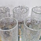 5X Cracked Glass Longdrinkglazen thumbnail 3