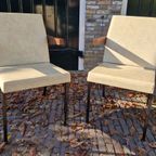 Mid-century Strakke Design Fauteuils In Originele Goede Staat thumbnail 8