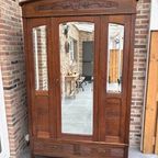 Mooie Art Nouveau Kledingkast thumbnail 2