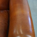 Geweldige Set Van 2 Luxe En Comfortabele Schapenleren Oorfauteuils Met Zwarte Biezen thumbnail 16