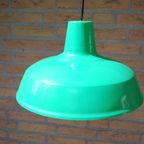 Vintage Groene Hanglamp Metaal thumbnail 3