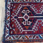 Handgeknoopt Hamadan Vloerkleed Rood 84X140Cm Perzisch Tapijt thumbnail 4