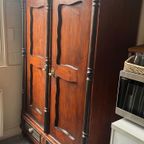 Stoere Originele Multifunctionele Kast: Donkerbruin & Zwart thumbnail 4