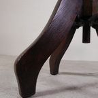 Eiken Bureaustoel, Atelierstoel, In Hoogte Verstelbaar, Jaren 30 thumbnail 29