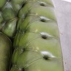 Stijlvolle, Engelse Groene Rund Lederen Ruime 2.5 Zits Chesterfield Bank thumbnail 10