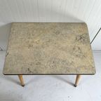 Vintage Kleuterschoolsetje Tafel & Schoolstoeltje Schuine Pootjes thumbnail 4