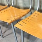 Set Van 5 Vintage Ruud Jan Kolkke Stoelen Eetkamerstoelen thumbnail 18