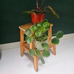Massief Vintage Tyle Houten 2 Stap Krukje/ Plantentafel 50 Cm H thumbnail 7