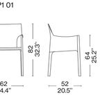 Set Van 2 Cassina Cab 413 Stoelen thumbnail 19