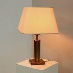 Willy Rizzo Style Brass And Copper Table Lamp 1970s thumbnail 10