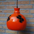 Vintage Oranje Hanglamp Keramiek thumbnail 7