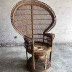 Emmanuelle Peacock Wicker Chair thumbnail 9