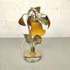 Vintage Bloemlamp Met Glaspasta Kelk thumbnail 4