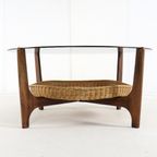 Ronde Vintage Salontafel Met Lectuurhouden 'hilla' thumbnail 9