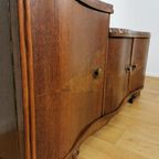 Vintage Mid Century Art Deco Tv Meubel, Dressoir Marmer Blad thumbnail 18