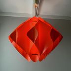 Vintage Design Hanglamp Butterfly Oranje, Schioler Space Age thumbnail 5