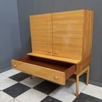 Jitona Highboard In Glossy Wood 1970S thumbnail 6