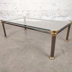 Set Van 2 Vintage Chroom / Messing Salontafels thumbnail 2