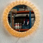 Vintage Wandspiegel, Rond, Met Verlichting, Duitsland 1970's thumbnail 11