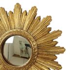Kleine Sunburst Spiegel Bladgoud Convex Zonnespiegel 25cm thumbnail 4