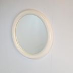 Xl Moderne Wit Ronde Spiegel Kunststof Strak Design ‘80 thumbnail 10
