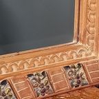 Console Tafel Met Marmeren Blad En Hoge Halspiegel thumbnail 7