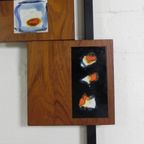 Staande Kapstok Met Tegel Decoratie, Jaren 60 thumbnail 11