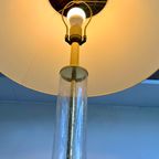 Glasstube & Brass Hollywood Regency Lamp thumbnail 2