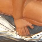 Vintage Xl Leren Reliëf Schilderij Van Een Sexy Dame thumbnail 9
