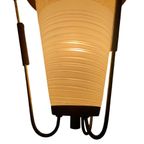 Mcm - Vintage Ceiling Light - With Teak Wood And Copper Accents thumbnail 2