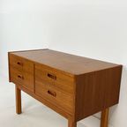 Scandinavisch Vintage Teak Fineren Ladekast Renal thumbnail 6