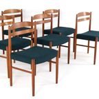 Set 6 Carl Ekström Voor Albin Johansson Stoelen Vintage thumbnail 13