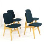 Set 4 Vintage Stoelen In De Stijl Van Arne Hovmand Olsen Reupholstered thumbnail 13