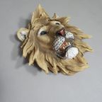 Resin / Epoxy Wall Lion Head 55 X 55 X 30 Cm Depth thumbnail 3