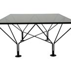 Vintage Salontafel Paolo Piva Stijl Met Rookglas 80's Design thumbnail 15