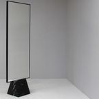 Vintage Italian Standing Mirror With Black Marble Base, 1970S thumbnail 5