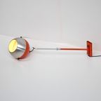 German Made - Space Age Wall Pendant - Orange And Aluminium thumbnail 2