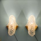 2X Vintage Hillebrand Wandlampen Wandlamp Glas Messing thumbnail 20
