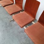 Teak Plywood Vintage Industrieel Retro Kerkbank 60S Design thumbnail 6