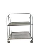 Vintage Inklapbare Bar Cart / Bijzettafel Op Wieltjes thumbnail 7