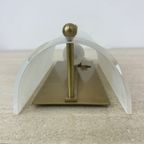 Vintage Lucite And Brass Wall Lamp ,1970S thumbnail 7