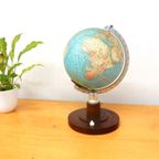 Retro Vintage Wereldbol Globe Lamp Tafellamp Klein Glas thumbnail 8