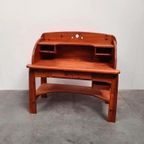 Brutalist Solid Pine Midcentury AWA Desk Vintage 70s thumbnail 14